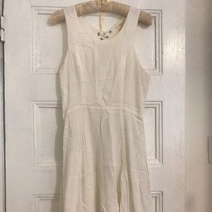 White Dress with Back Cutout